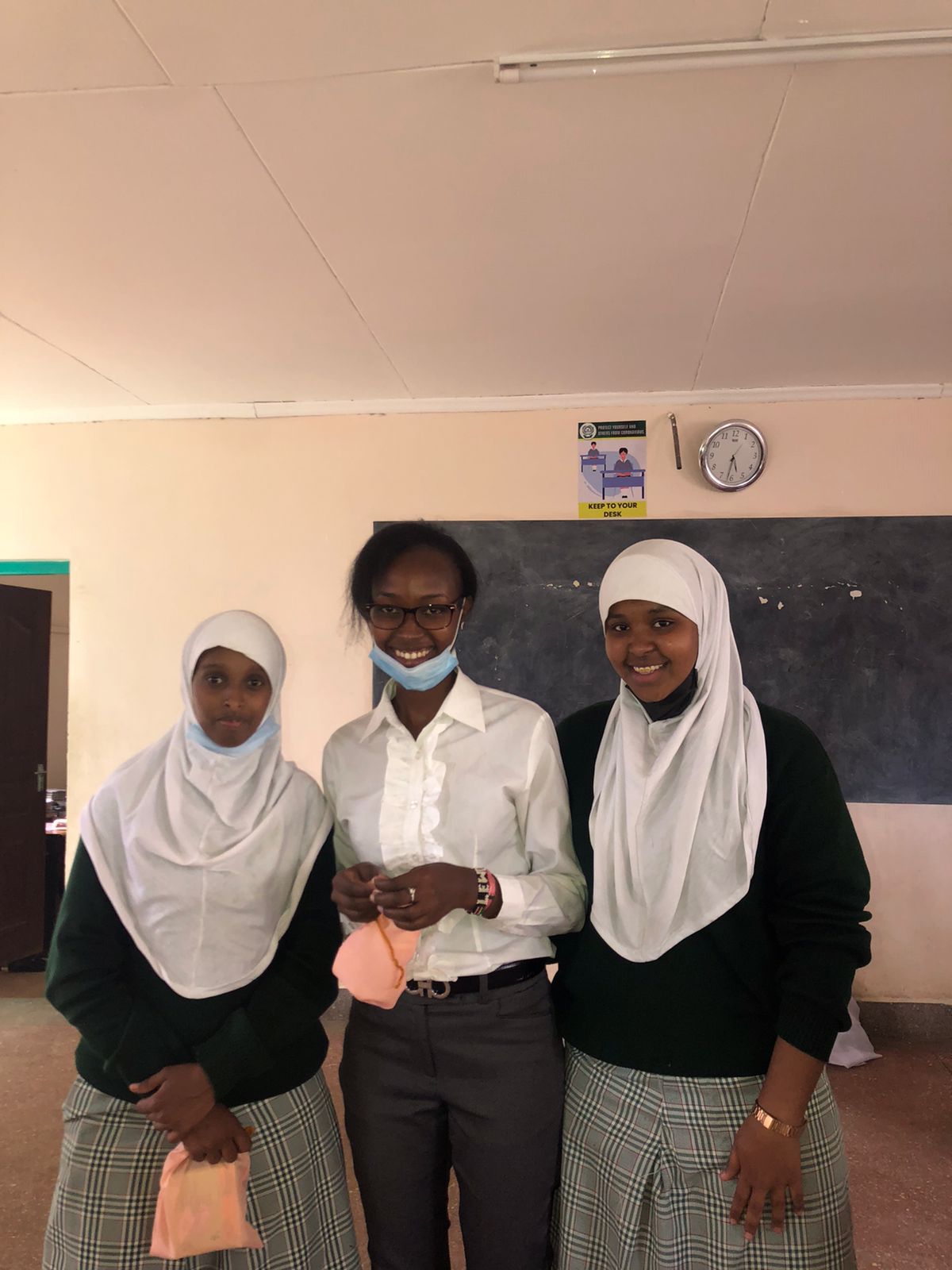 Musk Care menstrual heath & hygiene workshop at Pumwani Girls High School