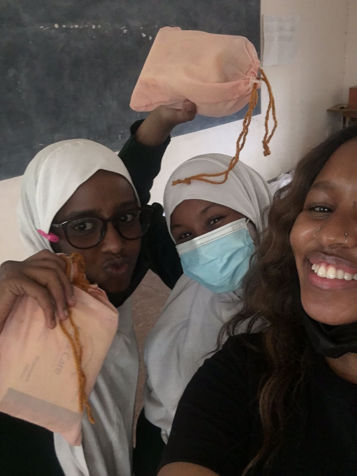 Musk Care menstrual heath & hygiene workshop at Pumwani Girls High School