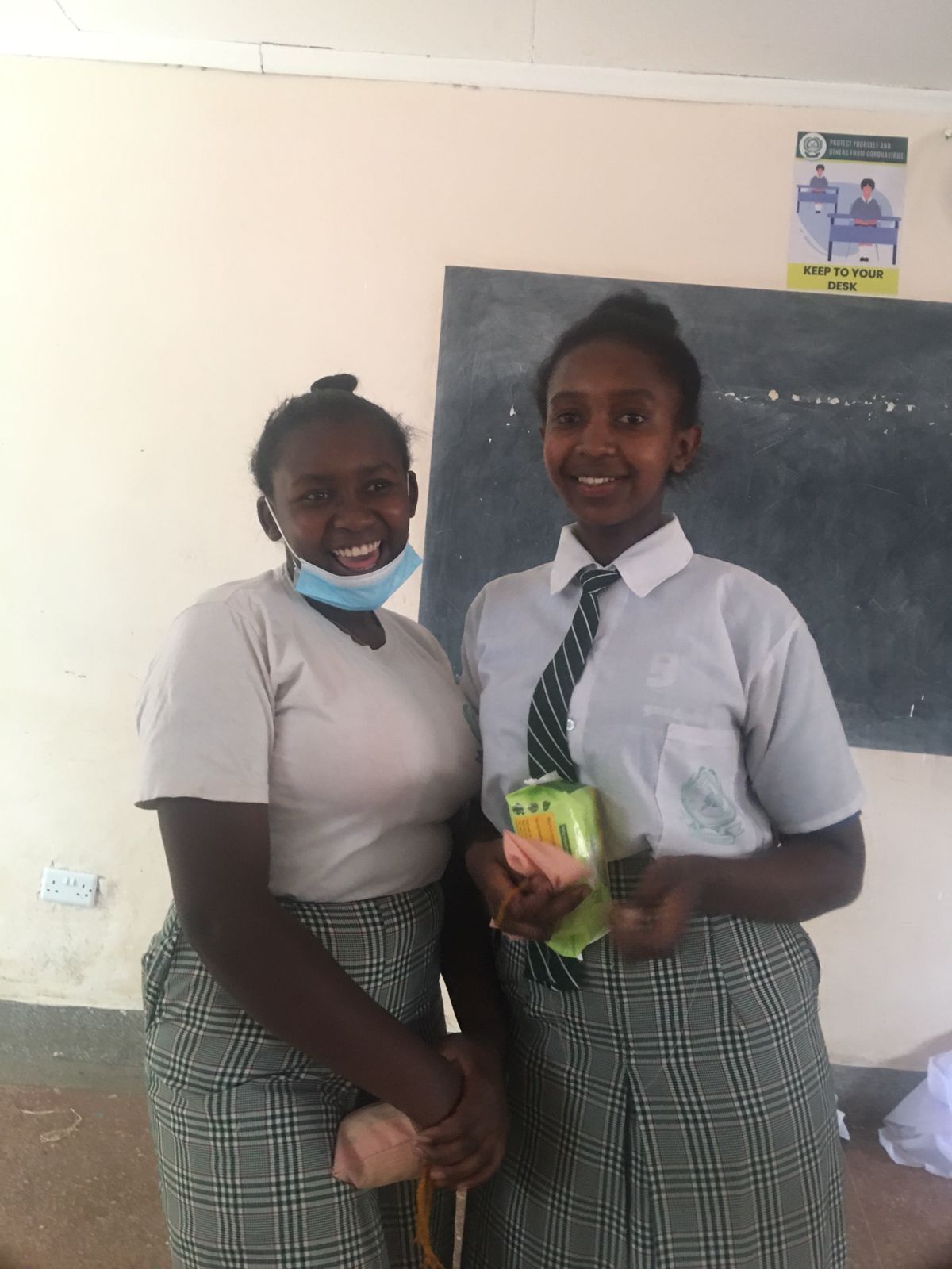 Musk Care menstrual heath & hygiene workshop at Pumwani Girls