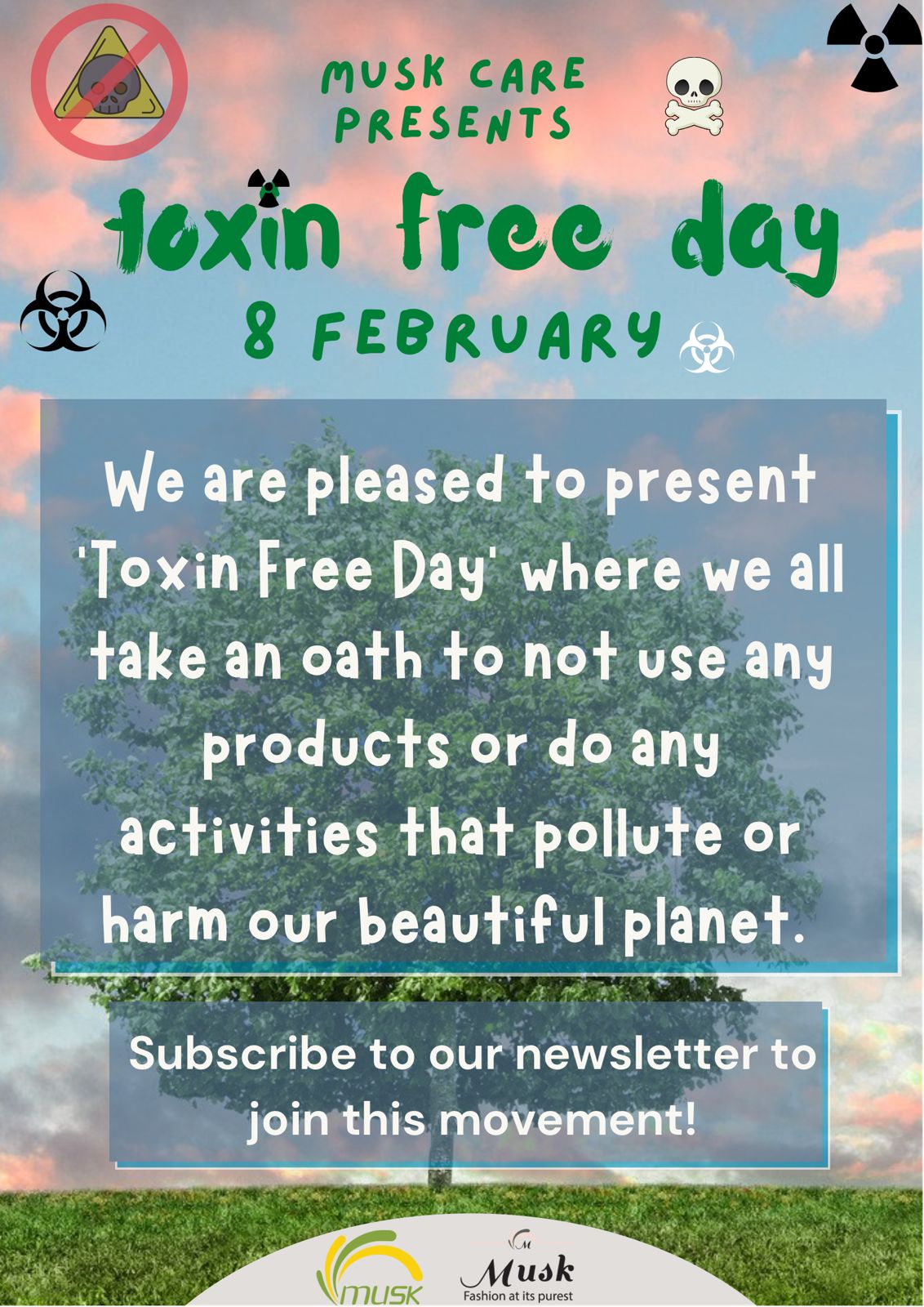 Musk Care Toxin Free Day 2022