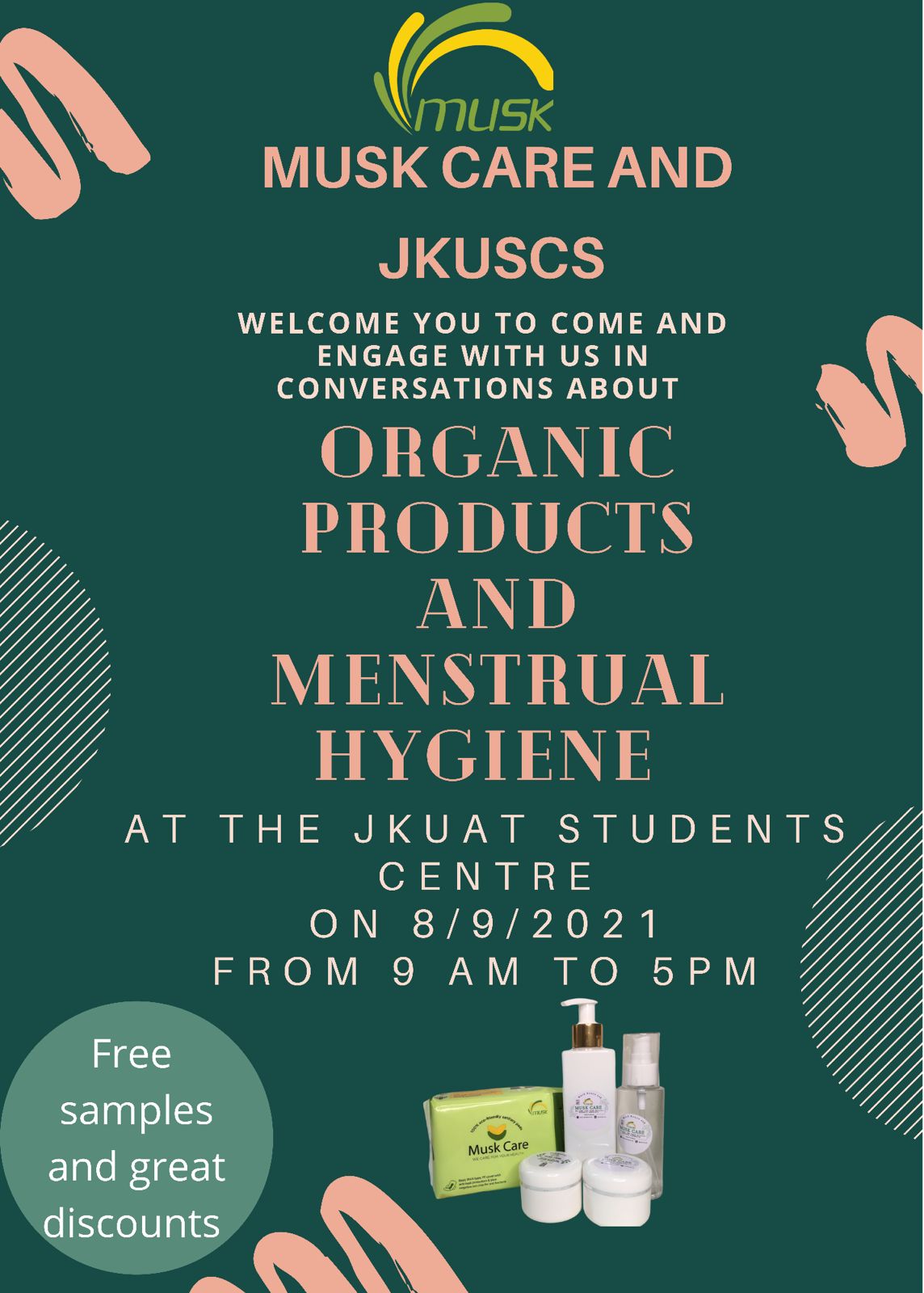 Musk Care Menstrual Hygiene Workshop 2021, JKUAT Juja campus