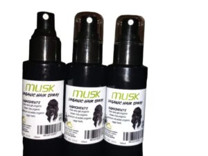 Musk care organic hair spray